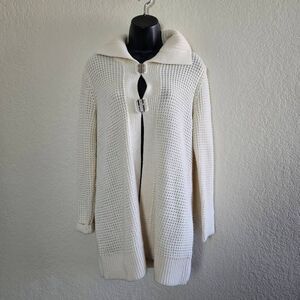 Chico's Wool Blend Long Knit Cardigan